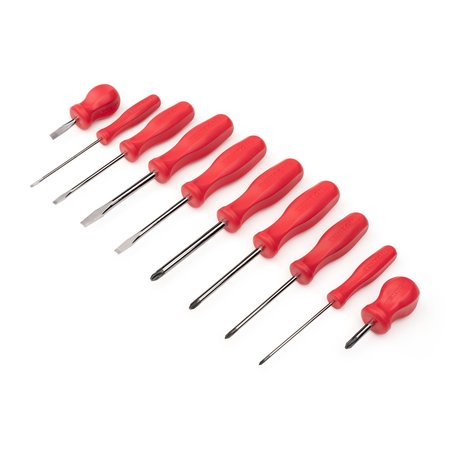 TEKTON Hard Handle Screwdriver Set, 10-Piece (#0-#3, 1/8-5/16 in.) DRV42022